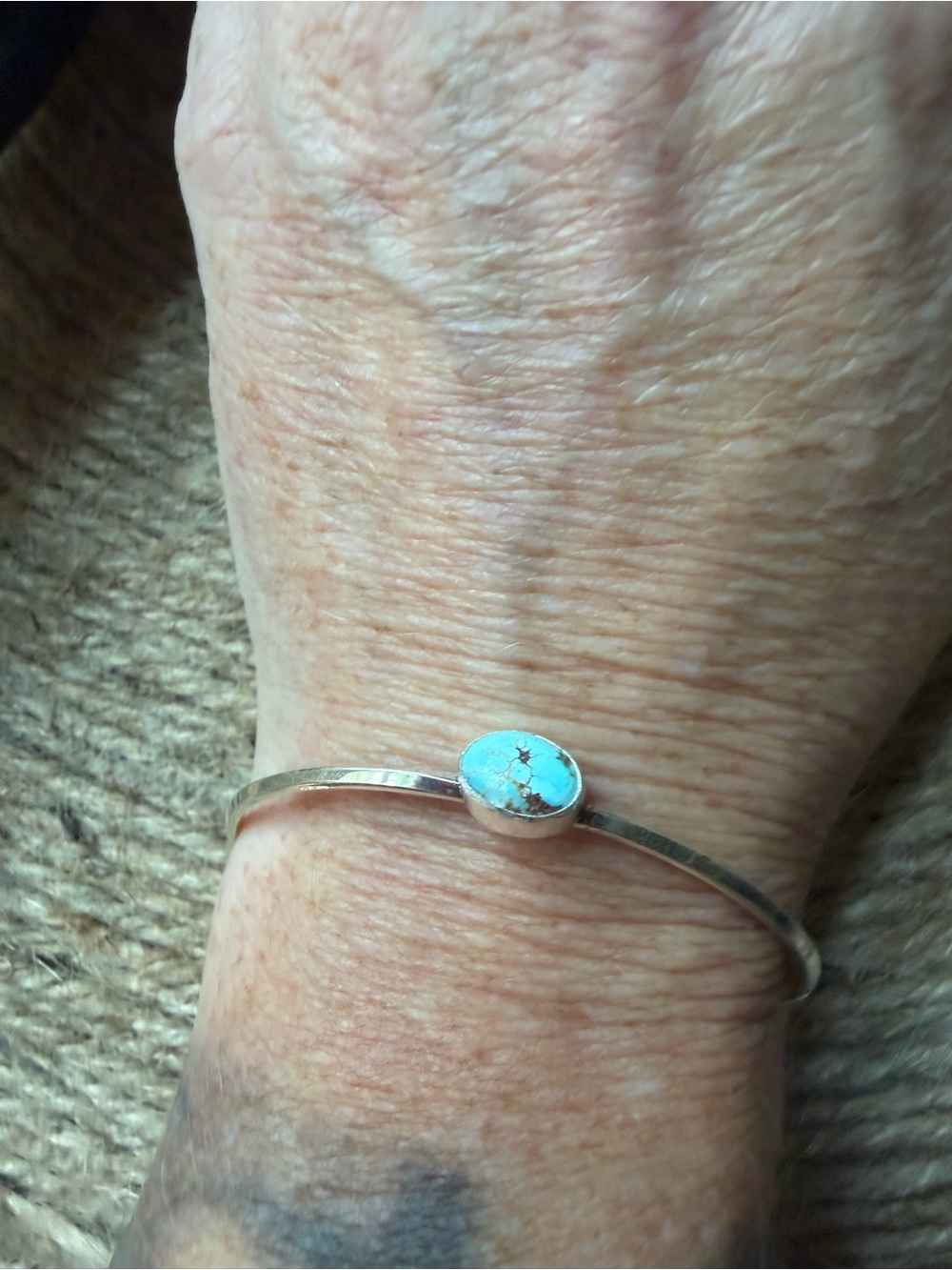 Verley Betone Golden Hills Turquoise Stone Sterling Silver Bracelet - Jewelry - Picture 4 of 8